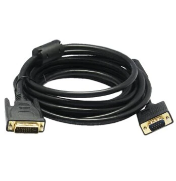 DVI I (24 + 5) в VGA D SUB 15PIN папа адаптер Соединительный кабель 0 3 м/1 5 м/3 м/5 м для