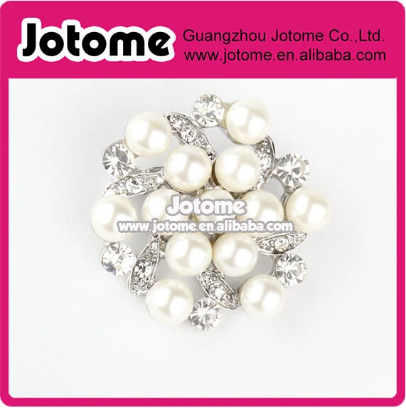 Свадебная подарочная брошка невесты с жемчугом и стразами для самодельных