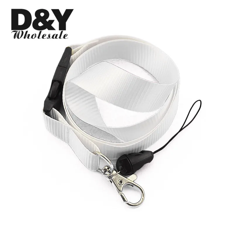 Бесплатная доставка-простой &quotбелый&quot цветной ремешок брелок ожерелье