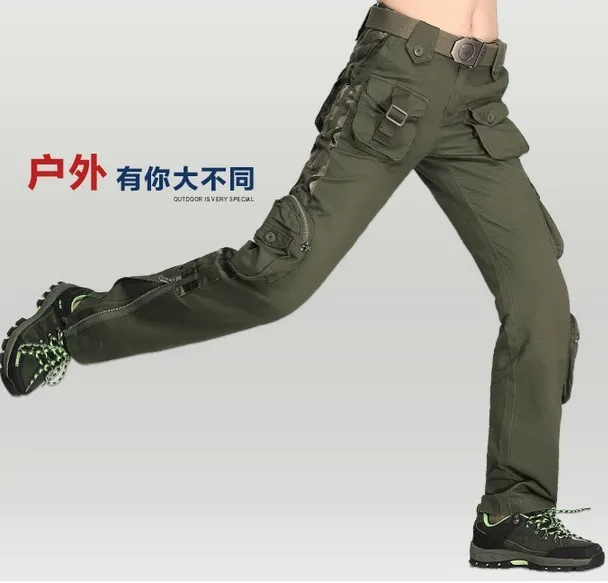 Зимние мужские Брюки камуфляжные брюки карго с несколькими карманами утепленные