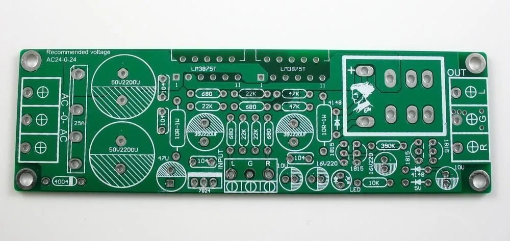 GAINCLONE LM3875 два канала с защитой питания 50 Вт+ 50 Вт 8ohm AMP kit DIY Высокое качество
