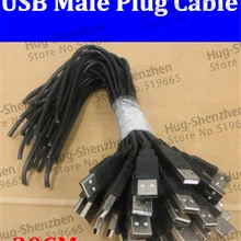 High quality USB Male Plug 4 Wire Power Connector Cable About 30CM 100pcs