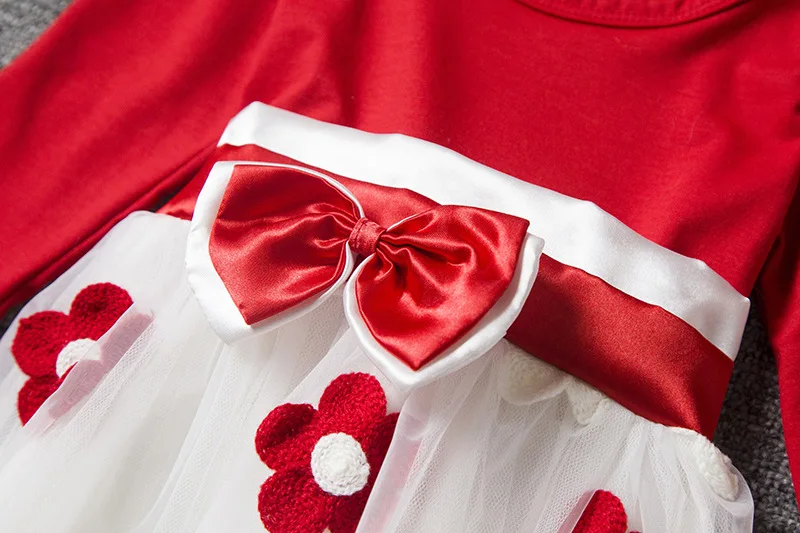 Красные синие детские платья для девочек платье принцессы с длинными рукавами