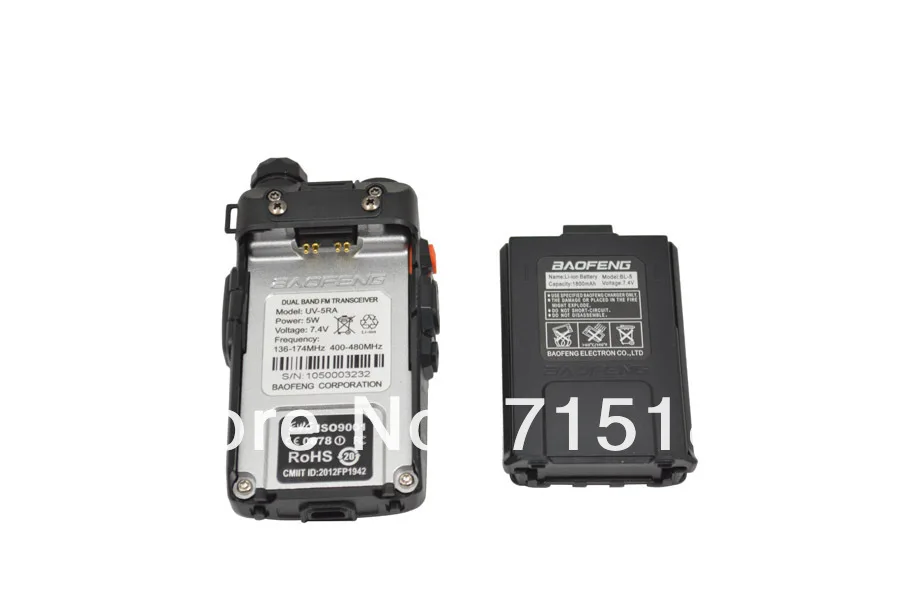 Baofeng UV-5RA портативная рация VHF& UHF двухдиапазонный 4 Вт/1 Вт 128CH FM 65-108 МГц с наушником UV 5RA двухстороннее радио