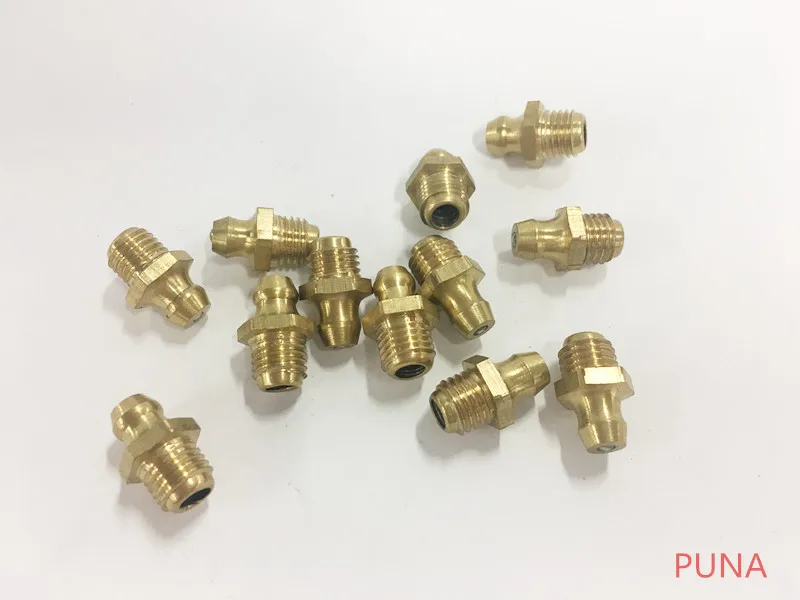Autohaux M8 наружная резьба 1 мм Шаг прямая латунная гидравлическая смазка ниппель