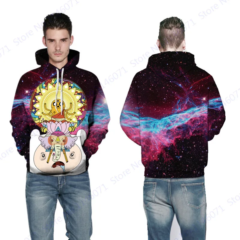 Забавные Финн и Джейк толстовка с капюшоном &quotВремя - Цена: 1 699,51 руб.