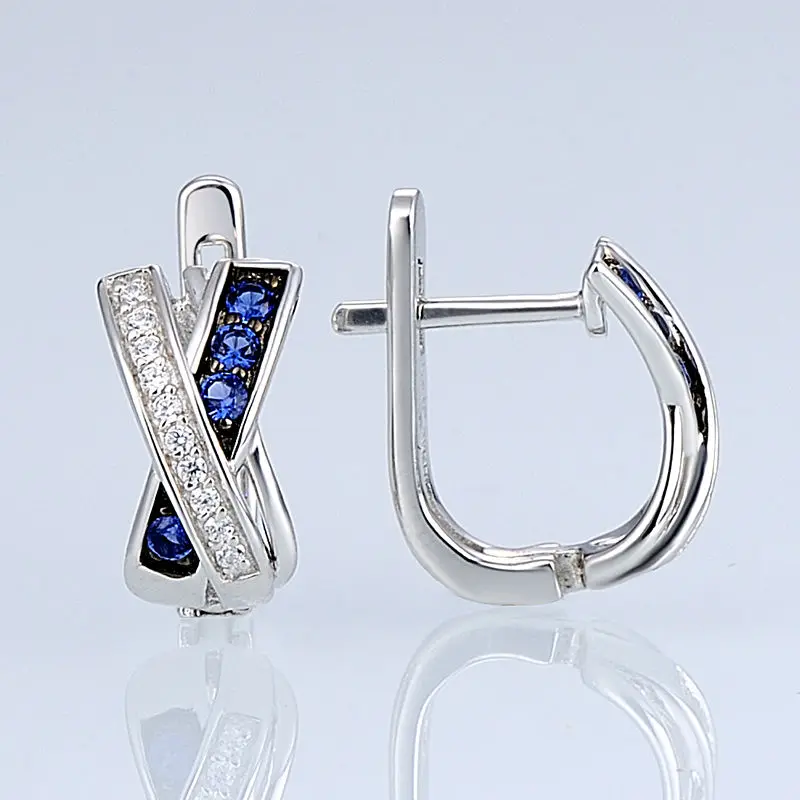 SANTUZZA, серебряные серьги для женщин, 925 пробы, серебряные серьги, серебро 925, с камнями, кубический цирконий, brincos, модное ювелирное изделие