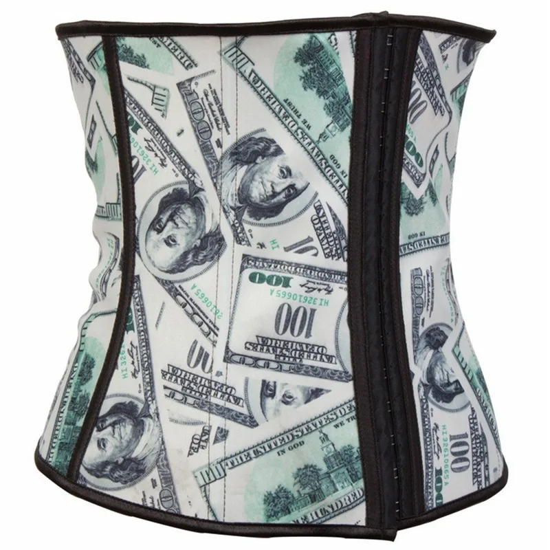 2016 корректирующий корсет для похудения талии латексный Корсеты с узором