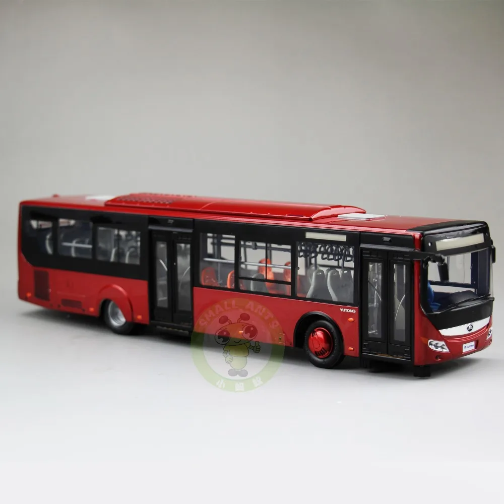 1/42 масштаб модель автобуса Китай YuTong Городской автобус ZK6128HGK литая автомобиля