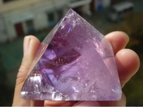 102 г натуральный аметист пирамида из кристалла кварца исцеления|amethyst quartz crystal|crystal