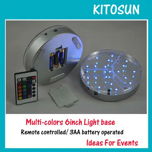 Наргиле, курение кальяна освещение Kitosun 6 дюйм RGB Цвет изменение центральным чашка для светодиода свет база с пультом дистанционного управления Управление для свадьбы