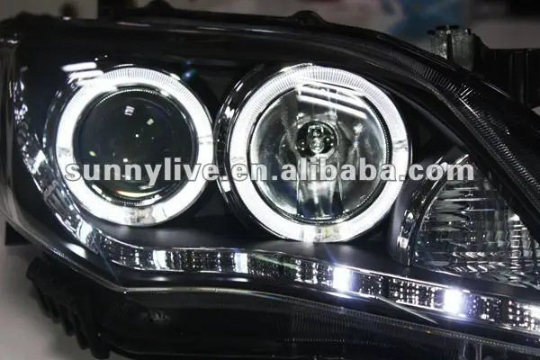 Corolla Altis светодиодный головной фонарь Angel eyes 2011-2012 года LD