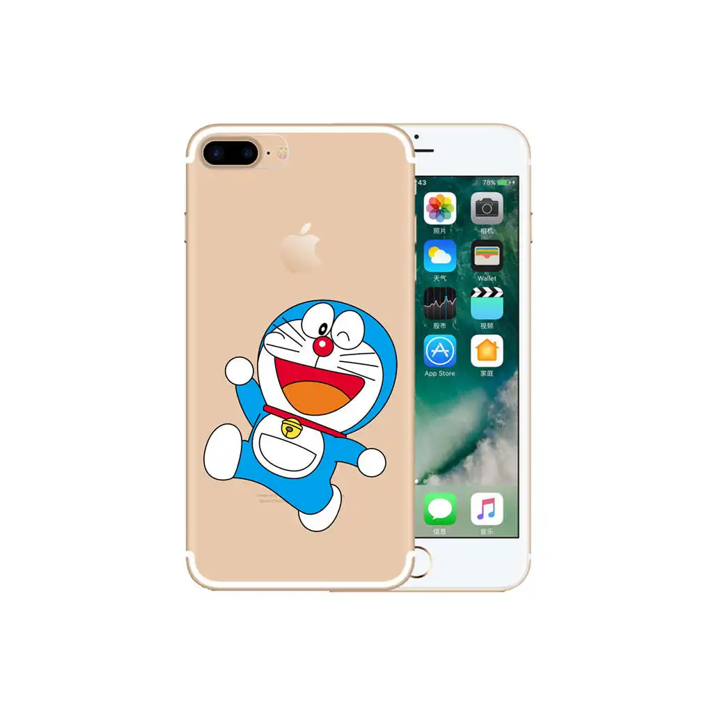 KOOLRGB Doraemon ТПУ Телефон Case Стильный Печати Silicone для Iphone 6 6s Plus iPhone 7 |
