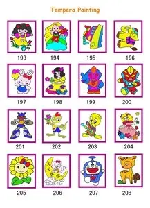 DIY цвет рисунок игрушки темперной живописи доска