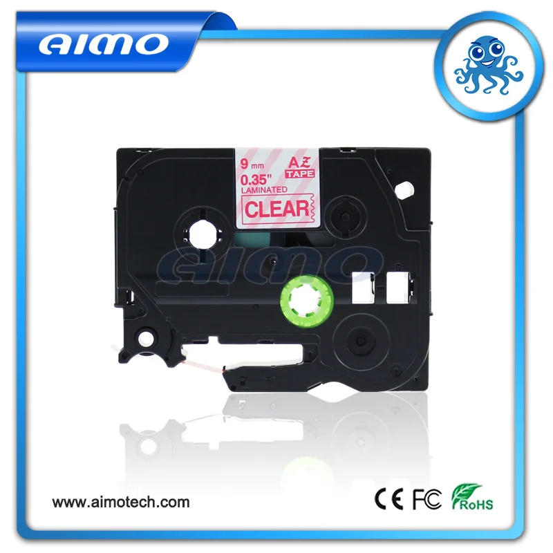 Хит продаж 2 шт. 9 мм красный цвет TZe122 этикетки лента TZe 122 для P Touch принтер