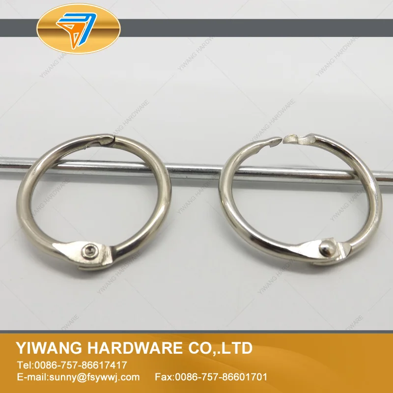 

Aliexpress China factory direct cards binder ring nickel plating classroom binder ring LOW PRICE 10pcs per set hot selling