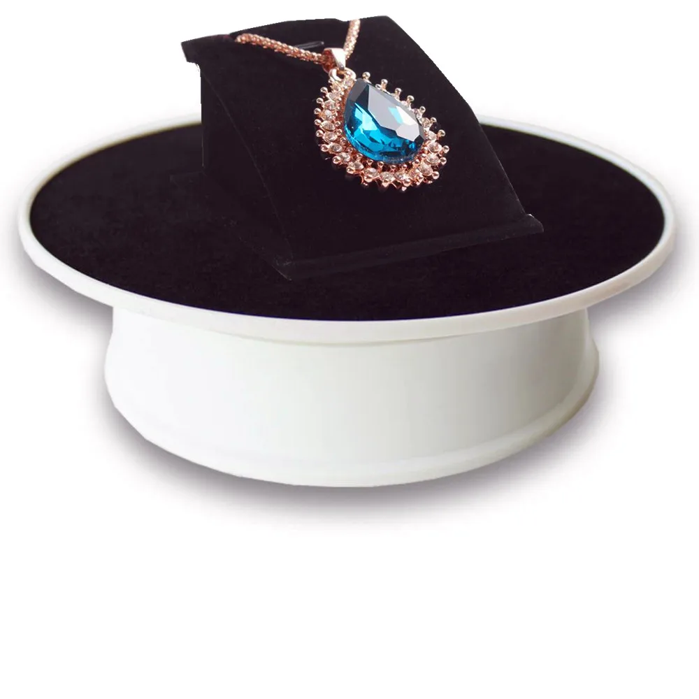 20 см моторизованный Вращающийся дисплей Стенд поворотный стол с черным фетровым