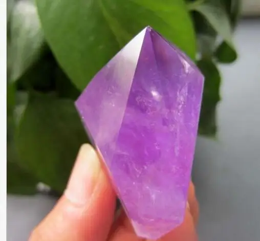 45 г заводская распродажа резной аметист 6-сторонний кварцевый кристалл пение