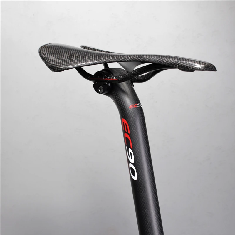 Трубка сиденья из углеродного волокна без маркировки подходит для езды на горном