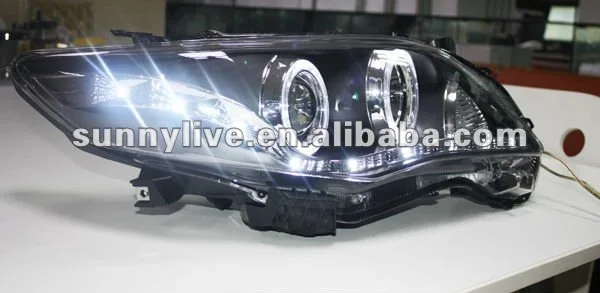 Corolla Altis светодиодный головной фонарь Angel eyes 2011-2012 года LD