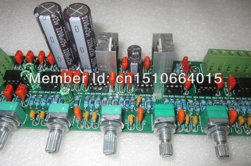 Diy kit 5,1 A1 предусилитель тональная плата микшер эталонный предусилитель монтажная плата HIFI 5,1 предусилитель