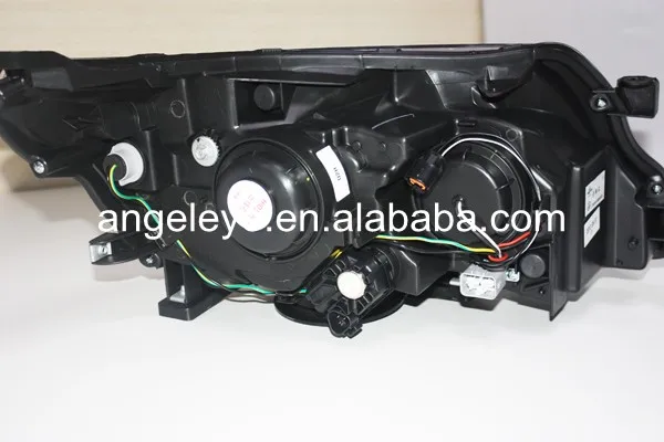 Для Subaru Forester светодиодный Ангельские глазки налобный фонарь с линзы проектора Bi