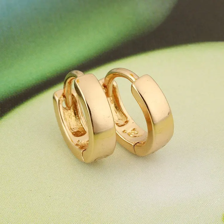 Детские серьги золотые кольца для крещения украшения младенцев Bebe Aretes Orecchini Bambino