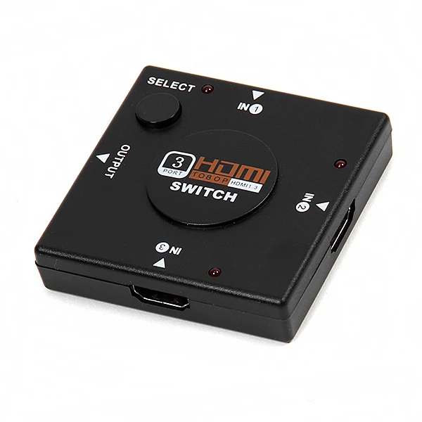 Мини 3 порта HDMI коммутатор 1080P сплиттер 3 входа 1 выход коробка HDMI селектор для PS3 PS4 умный HDTV 1080P