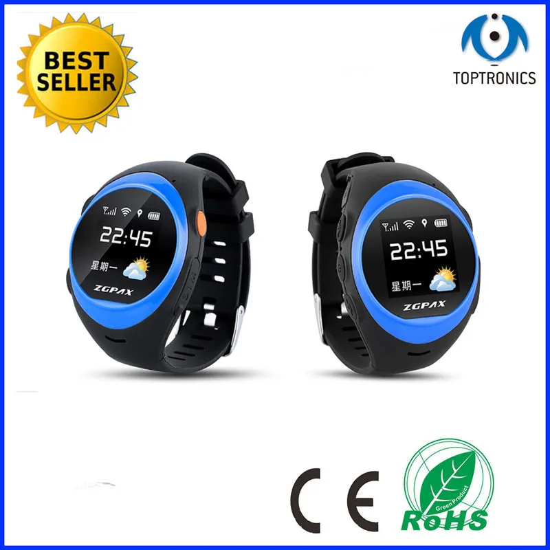 Умные наручные часы с GPS для пожилых людей SOS LBS Bluetooth удаленный мониторинг