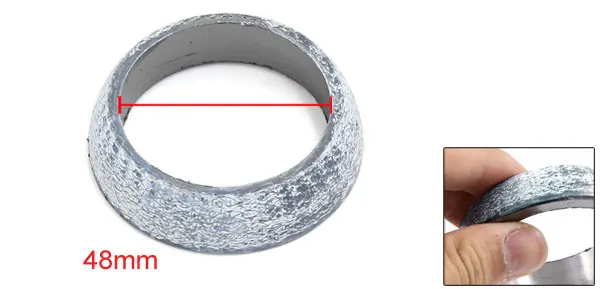 UXCELL Универсальный Автомобильный графитовый Коллектор Выхлопной Трубы диаметром