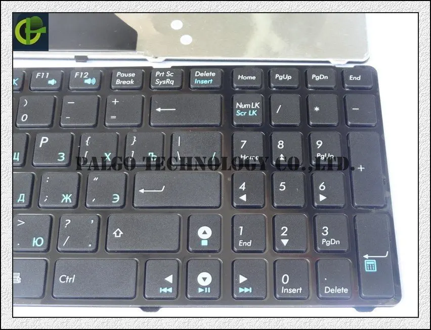 Русская клавиатура для ноутбука ASUS X53 X53E X53S X53SC X53SJ X53SM X53SV X55SV X55VD X61Q X61S X61Sf X61SL X61Sv X61Z ру черный
