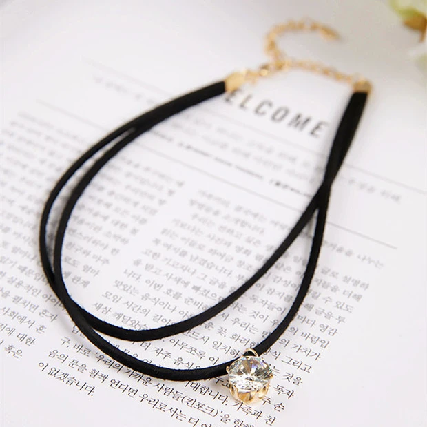 Новый чокер JZTOP из черного кружева с имитацией жемчуга модный ошейник заклепками