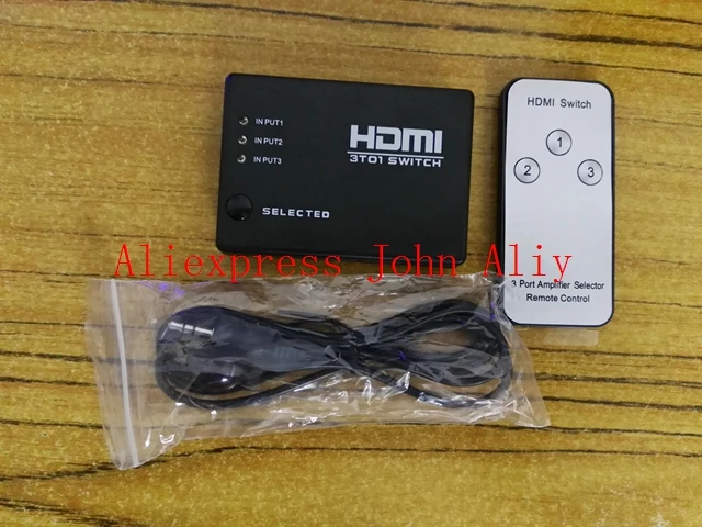 Абсолютно Новый HDMI True Matrix 3 порта Switch Switcher Splitter Hub Box для PS3 Xbox 360 HDTV DVD с ИК