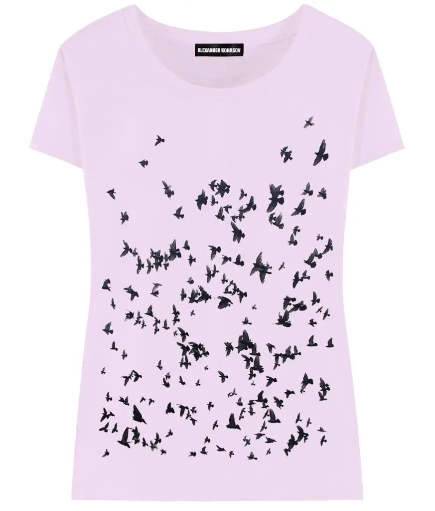 Женская футболка Птицы ALEXANDER KONASOV|print women|t-shirt printbird tshirt |