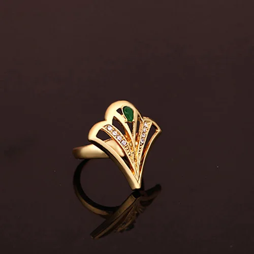 Women KC Hollow Fan-shaped Necklace Ring Earrings Bracelet Jewelry Set | Украшения и аксессуары