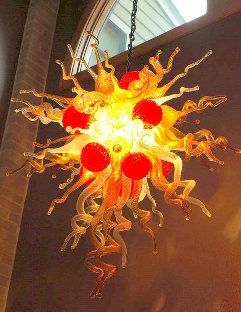 

Home Decoration Contemporary Hand Blown Glass Big Chandelier Lighting