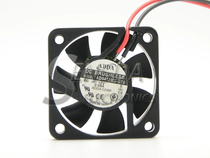 Для ADDA AD0412MS-G70 Охлаждающие вентиляторы 4 см 4010 12 В 0.08A лучший тихий беззвучный кулер для процессора радиатор осевой кулер