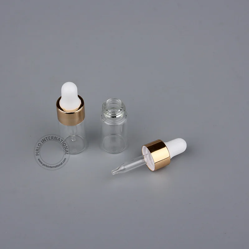 30 шт./лот 3 мл стеклянная капельница косметическая бутылка мини флакон для