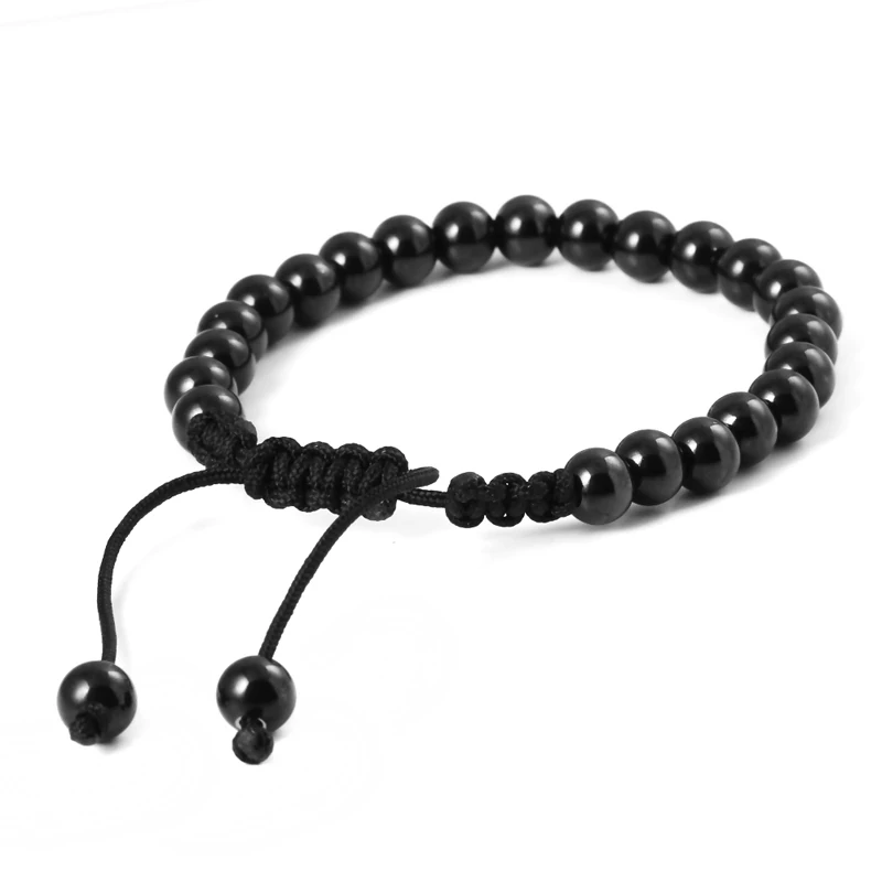 10 шт. 8 мм черные бусины с микрозакрепкой новые браслеты Макраме Anil Arjandas браслет