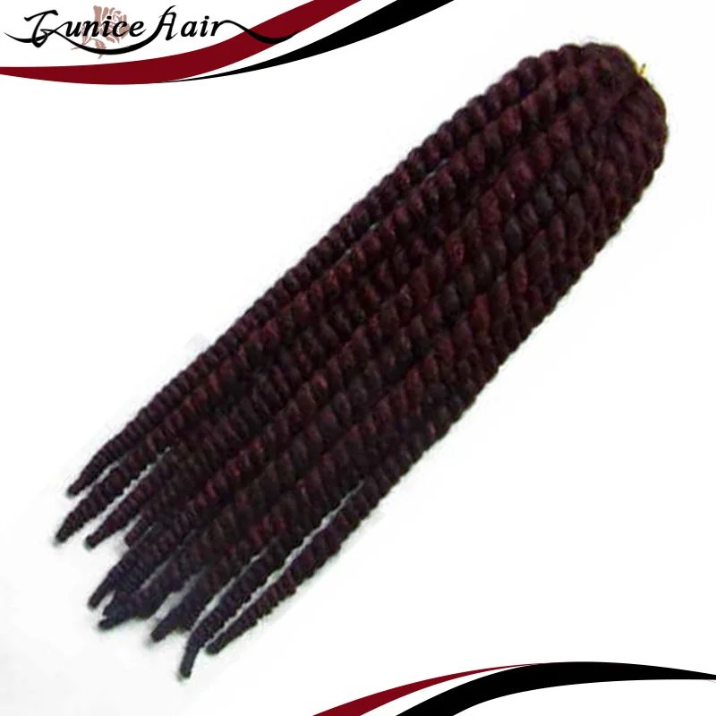 Горячая Гавана Мамбо Твист Крючком Косу Волосы Синтетический Kanekalon Kinky Marley