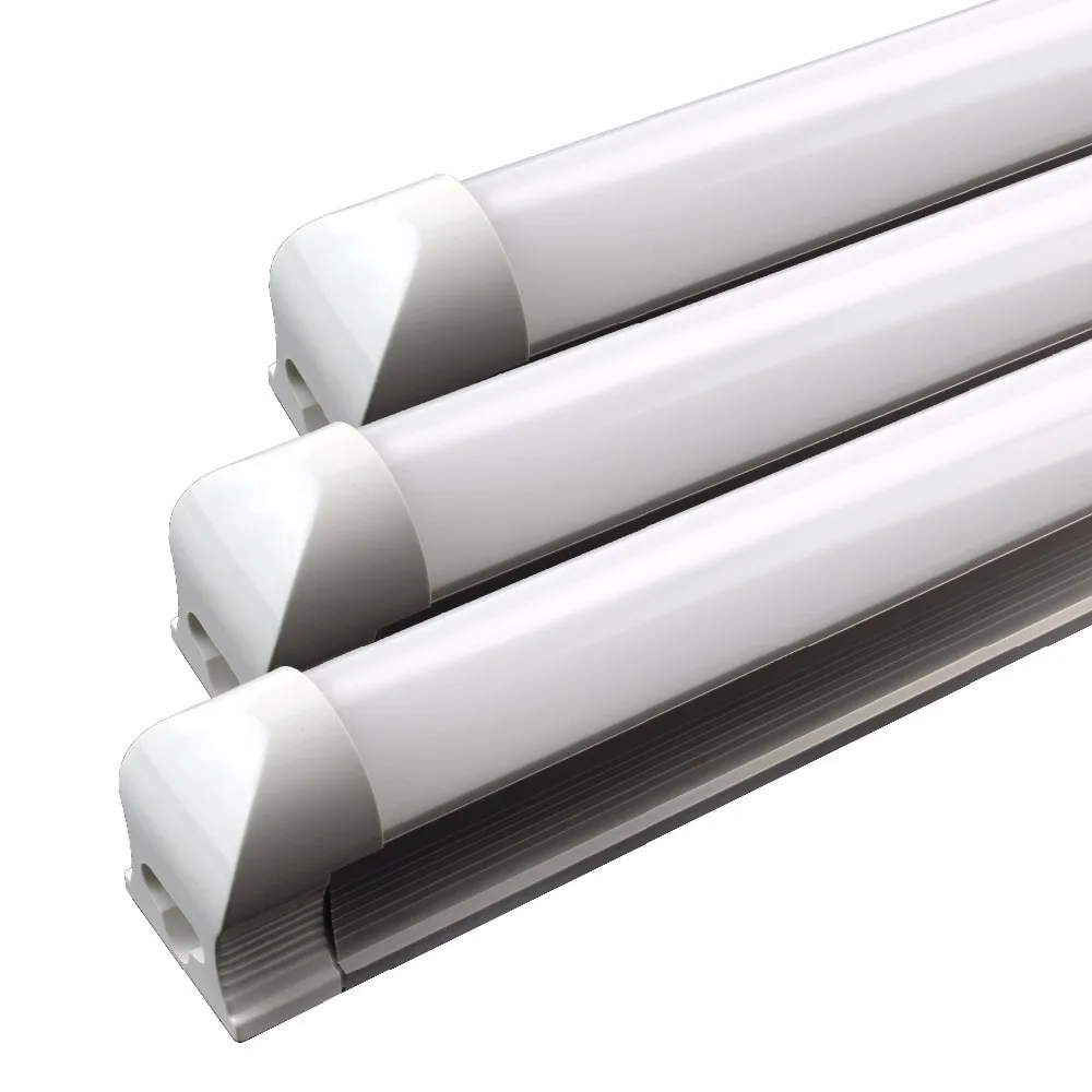 

T8 Led Tube 1200mm 18W 4ft SMD2835 Bulbs Integrated Tubes Light Fluorescent COLD WARM WHITE AC 110V 220V 240V 1.2M 50pcs/lot