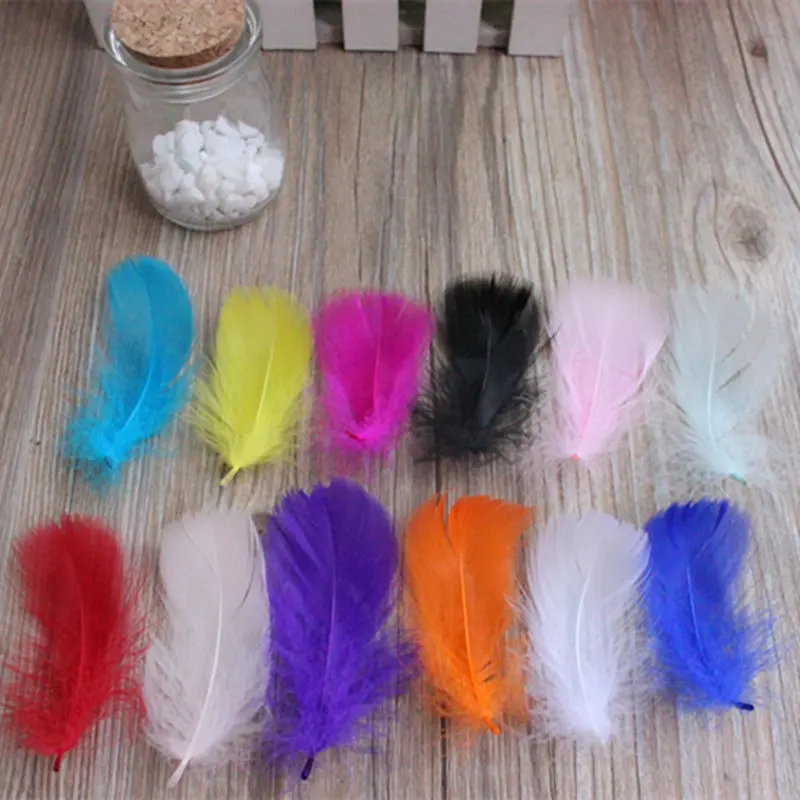 Гусиное перо DIY розничная продажа 50 шт. 7 10 см 3 4 дюйма гусиные листья для плюмажа