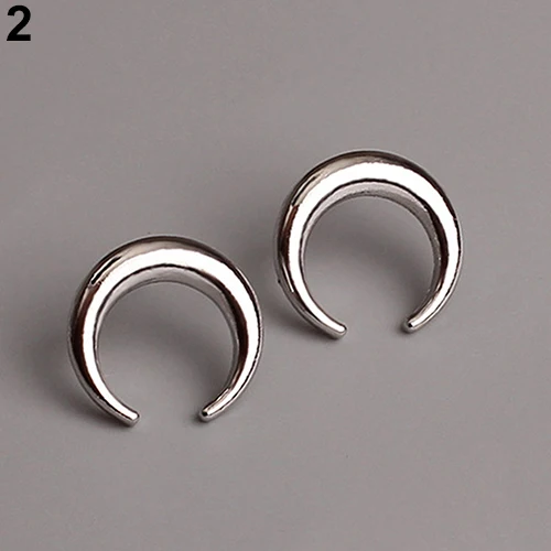 Женская Мода Корейский Стиль дугообразные Полумесяц Уха Стад Серьги|studs earrings fashion