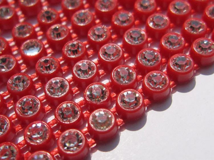 SS8 Plastic Crystal Rhinestone Banding Jewellery Making Accessories 10Yards/lot Crystal Rhinestone Banding Trim AM TAIDIAN