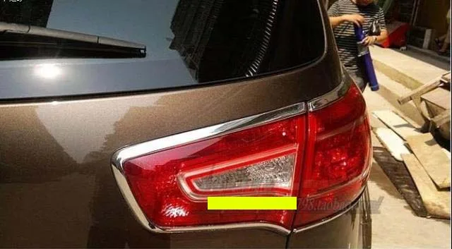 Для Kia Sportage 2010 2011 2012 2013 ABS хром задний светильник крышка лампы отделка 4 шт