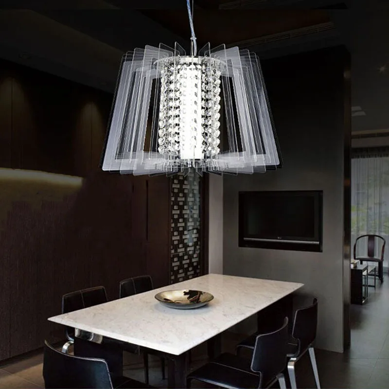 GETOP современный Акрил Droplight рыба-линии светодиодный чип инженерно подвесной