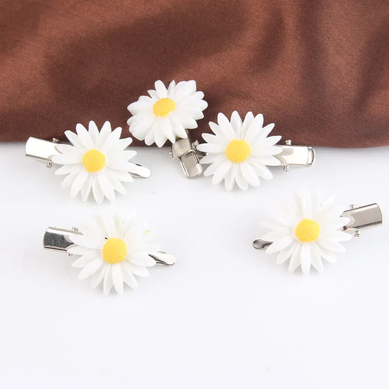 AE CANFLY 5 шт женские Девушки Романтические маленькие белые ромашки заколки для