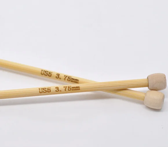 1 пара 23 см Бамбуковая спица SP (размер США 5/3 75 мм) | Дом и сад