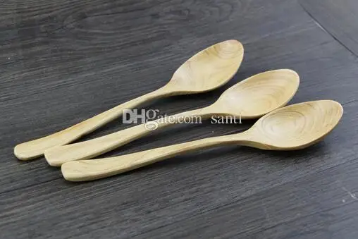 

Japanese Korean Tableware Handle Coffee Wooden Spoon Honey spoon baby Feeding