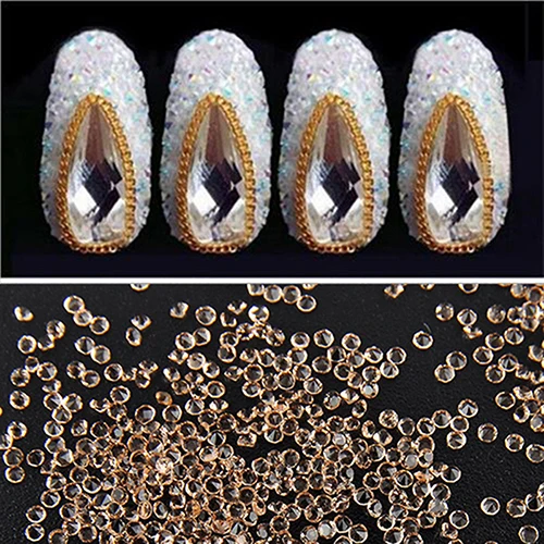 1 Упак./1000 Шт. 1.2 мм Циркон Стразы Микро Блестящие Мини Nail Art DIY Украшения | Красота и